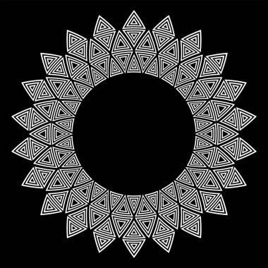 Soyut geometrik daire tasarım elementi. Vektör sanatı.