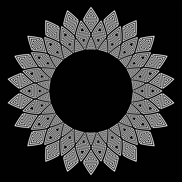 Soyut geometrik daire tasarım elementi. Vektör sanatı.