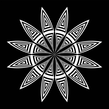 Soyut geometrik daire tasarım elementi. Vektör sanatı.