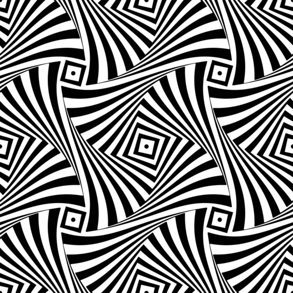 抽象的なシームレスな幾何学的なオペアンプアートパターン ベクターイラスト — ストックベクタ