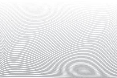 Çekimser dalgalı çizgi dokusu. Beyaz çizgili arka plan. Vektör sanatı.