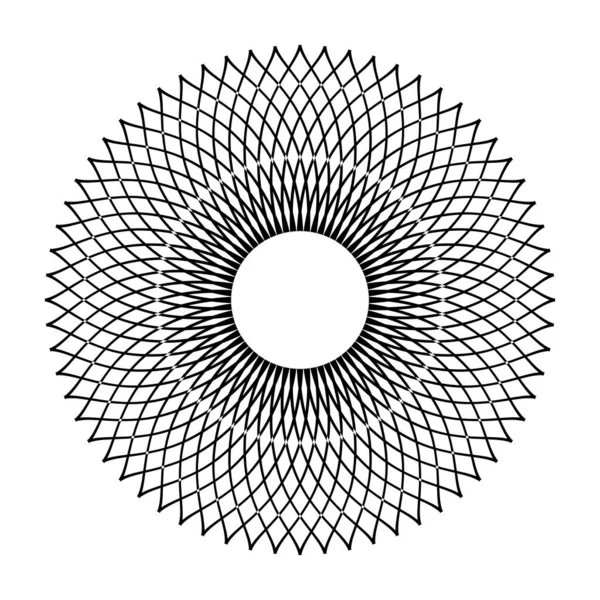 Patrón Círculo Geométrico Decorativo Abstracto Arte Vectorial — Archivo Imágenes Vectoriales