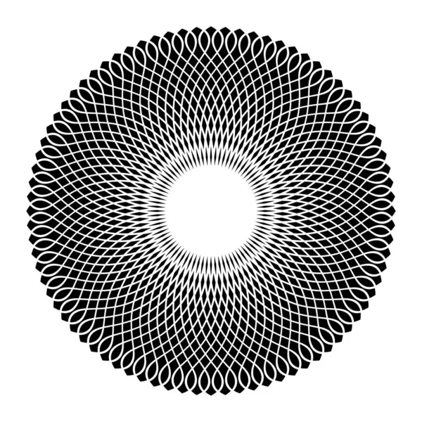 Абстрактний Декоративний Геометричний Візерунок Кола Векторне Мистецтво — стоковий вектор