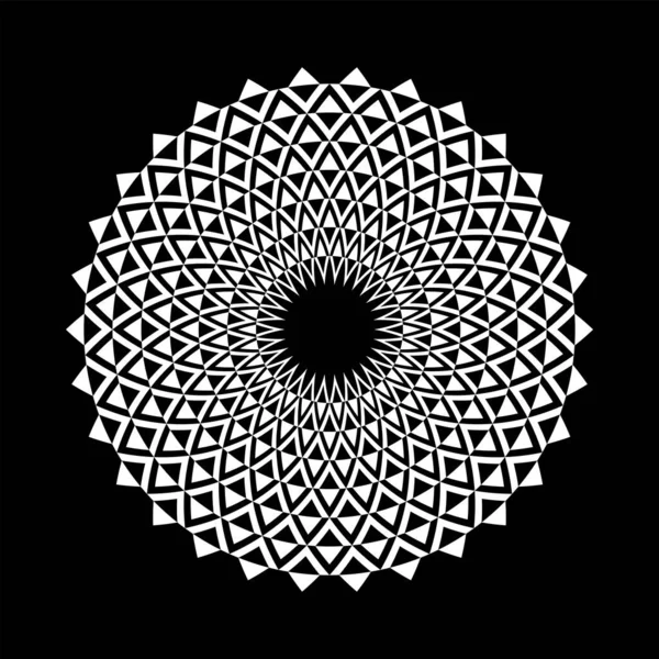 Abstraktes Dekoratives Geometrisches Kreismuster Vektorkunst — Stockvektor