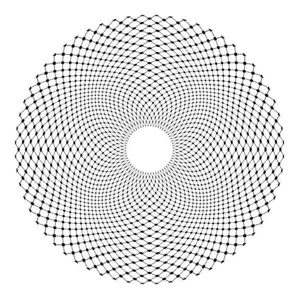 Modèle Abstrait Cercle Dentelle Net Art Vectoriel — Image vectorielle