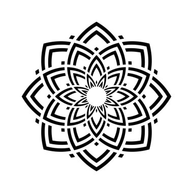 Soyut dekoratif geometrik tasarım öğesi. Vektör sanatı.