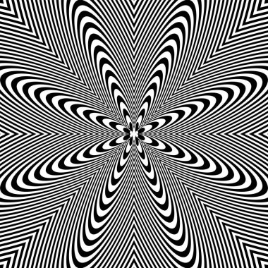 Çizgili desenli soyut çizgiler. Vektör sanatı.