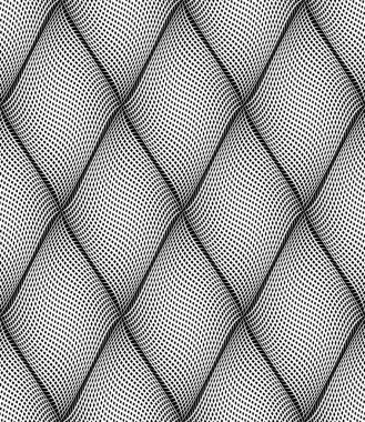 Üç boyutlu illüzyon efektli kusursuz operasyon sanat elmasları deseni. Vektör illüstrasyonu.