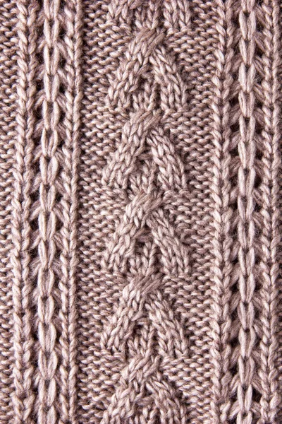 Merino Wool Handmade Knitted Fabric Texture — Stock Photo, Image