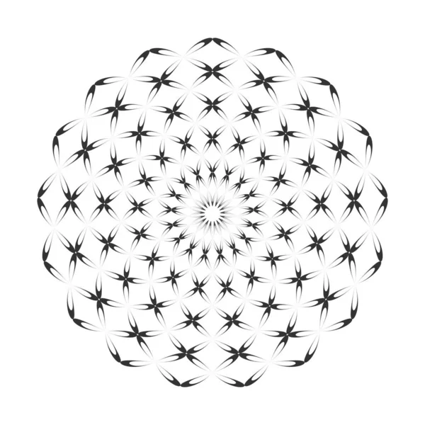 Abstraktes Dekoratives Geometrisches Kreismuster Vektorkunst — Stockvektor