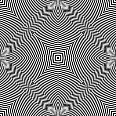 Soyut, kusursuz operasyon sanatı modeli. Çizgi dokusu. Vektör illüstrasyonu.