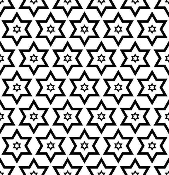 Patrón Textura Estrellas Geométricas Sin Costuras Abstractas Arte Vectorial — Archivo Imágenes Vectoriales