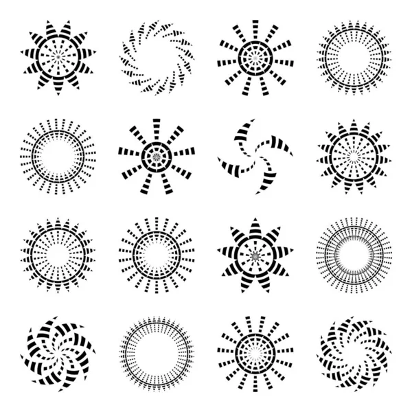 Set Abstrakter Gestaltungselemente Vektorkunst — Stockvektor