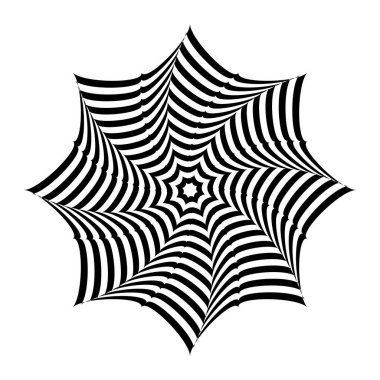 Operasyon sanat tasarım elementi. Döndürme hareketi. Vektör illüstrasyonu.