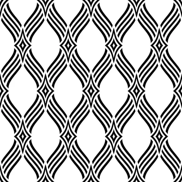 Abstract Seamless Black White Pattern Texture Vector Art — Stock Vector