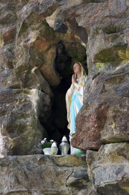 Palanga, Lithuania - 2015 June 15: Grotto of Birute in Palanga botanical park.
