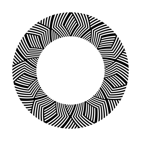Abstraktes Kreisgeometrisches Gestaltungselement Vektorkunst — Stockvektor