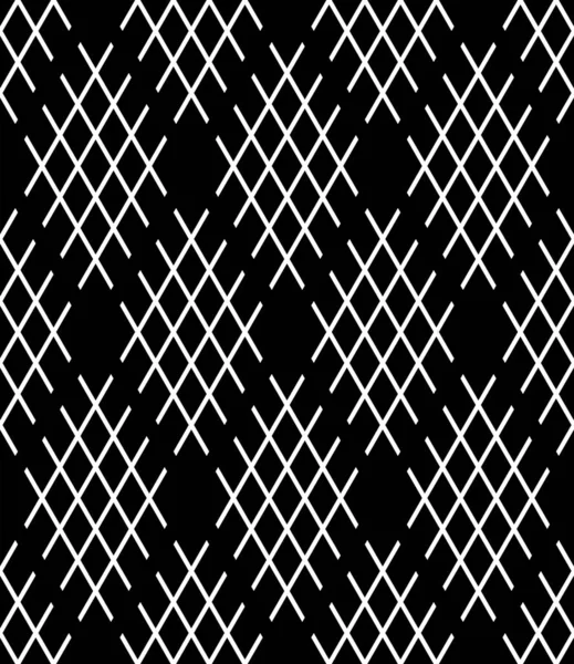 Abstract Seamless Geometric Diamonds Black Pattern Texture Vector Art — Stock Vector