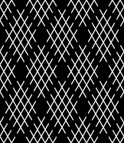 Abstractos Diamantes Geométricos Sin Costura Patrón Negro Textura Arte Vectorial — Vector de stock