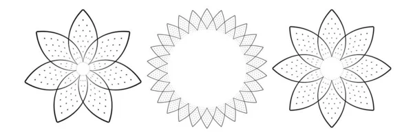 Αφηρημένη Κύκλο Floral Μοτίβα Διανυσματική Τέχνη — Διανυσματικό Αρχείο