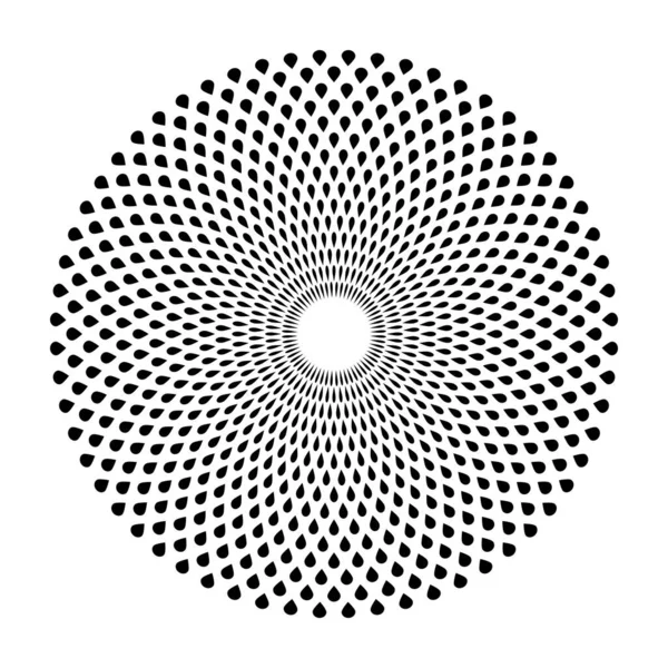 Αφηρημένο Γεωμετρικό Μοτίβο Κύκλου Στρογγυλό Στοιχείο Σχεδιασμού Διανυσματική Τέχνη — Διανυσματικό Αρχείο