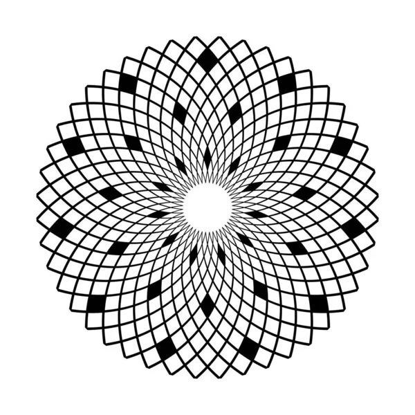 Abstracte Geometrische Cirkel Patroon Vectorkunst — Stockvector