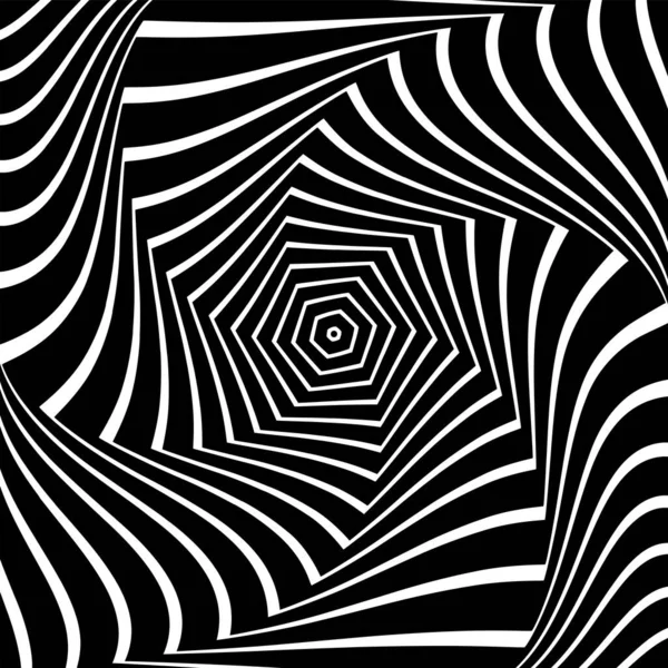 Rotation Tourbillonnante Illusion Mouvement Dans Conception Abstraite Art Texture Des — Image vectorielle