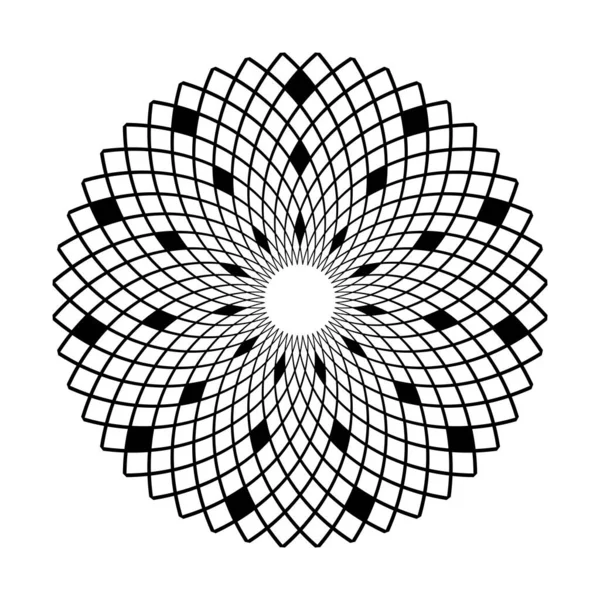 Abstracte Geometrische Cirkel Patroon Vectorkunst — Stockvector