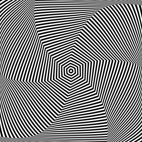 Rotációs Mozgás Illúzió Absztrakt Art Design Lines Textúra Vektorillusztráció — Stock Vector