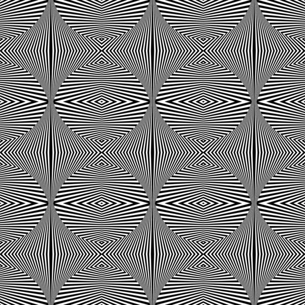 Seamless geometric pattern. Op art texture. — Stock Vector
