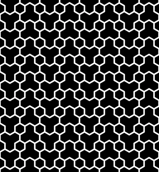 Hexagoner mönster. Sömlös geometriska konsistens. — Stock vektor