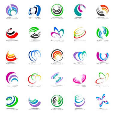 tasarım öğeleri kümesi. 