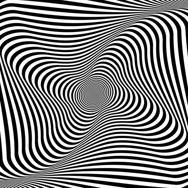 Illusion einer Rotationsbewegung. abstrakter op art Hintergrund. — Stockvektor