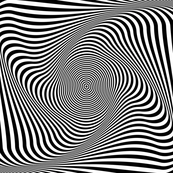 Illusion de torsion. Résumé op art background . — Image vectorielle