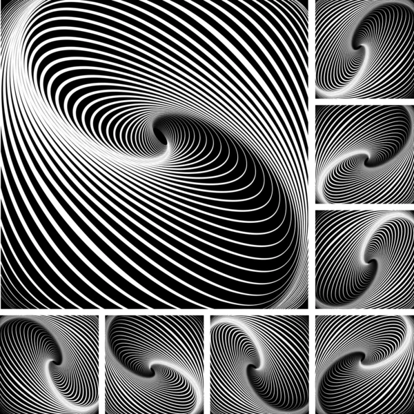 Illusion de mouvement tourbillon. Contexte abstrait . — Image vectorielle