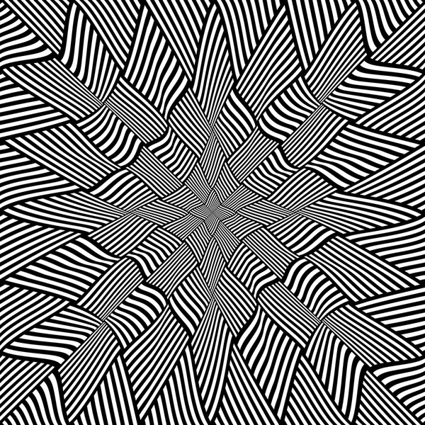 Patrón de entrelazado. Abstracción consistente en tetragona rayada — Vector de stock