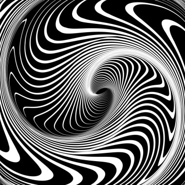 Girdap hareket. Op sanat tasarım. 