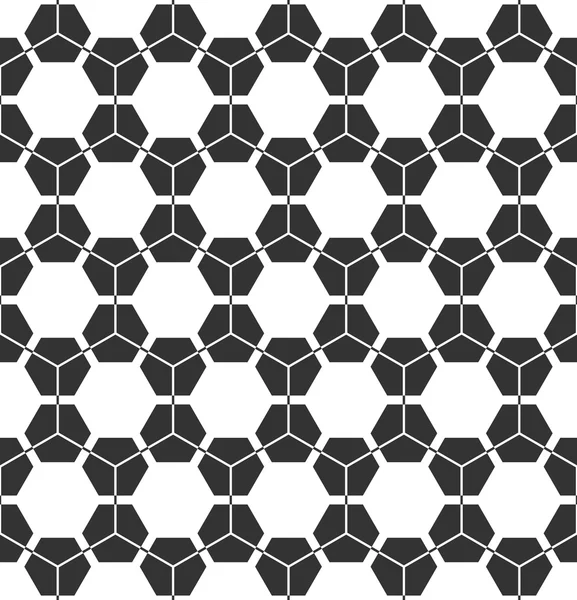 Hexagons pattern. Seamless geometric texture. — Stock Vector