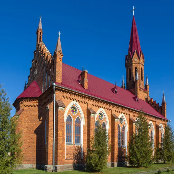 Katolická církev v Stolovichi (Stolowiczy), Bělorusko. — Stock fotografie