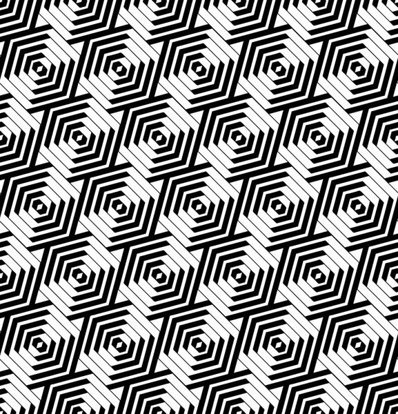 Seamless hexagons pattern. Geometric texture. — Stock Vector
