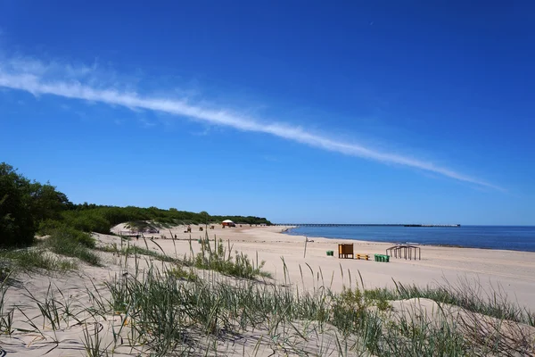 Baltische strand in palanga, Litouwen. — Stockfoto