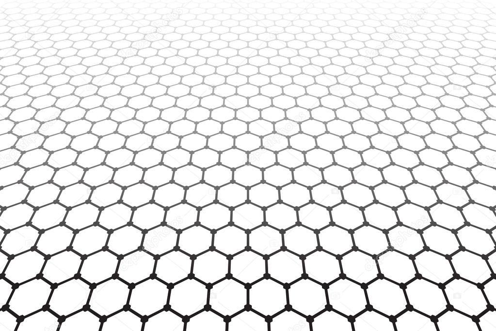 Hexagons pattern. Geometric latticed texture. 