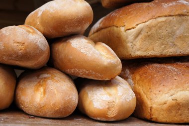 Geleneksel fırında beyaz ekmek.