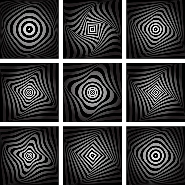 Movimiento de torsión. Set de fondos texturizados abstractos . — Archivo Imágenes Vectoriales
