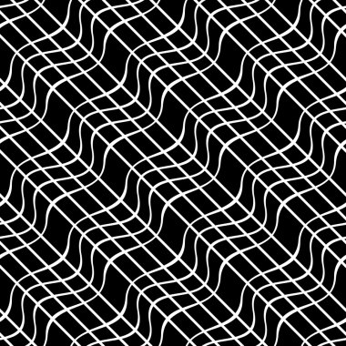 Sorunsuz dalgalı çizgi deseni.