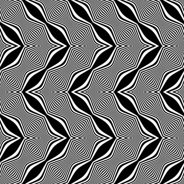 Dikişsiz zikzak desen.