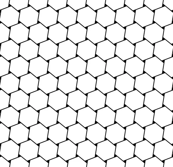 Naadloze zeshoeken latticed textuur. — Stockvector