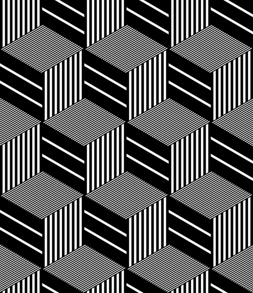 Nahtloses Op-Art-Muster. — Stockvektor