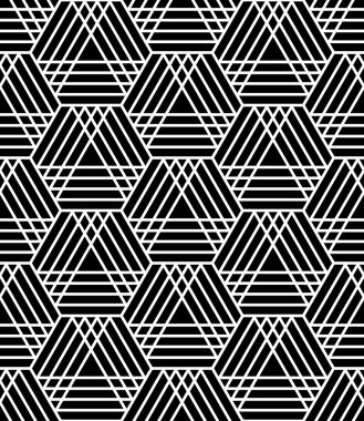 Dikişsiz altıgenler ve üçgenler desen. 