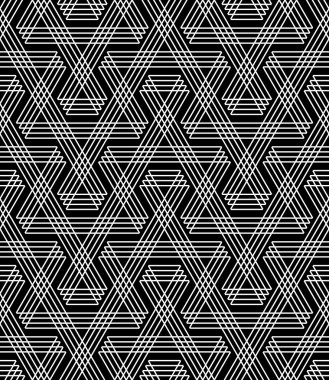 Kesintisiz geometrik zikzak çizgiler desen.